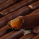 Small chocolate orangettes