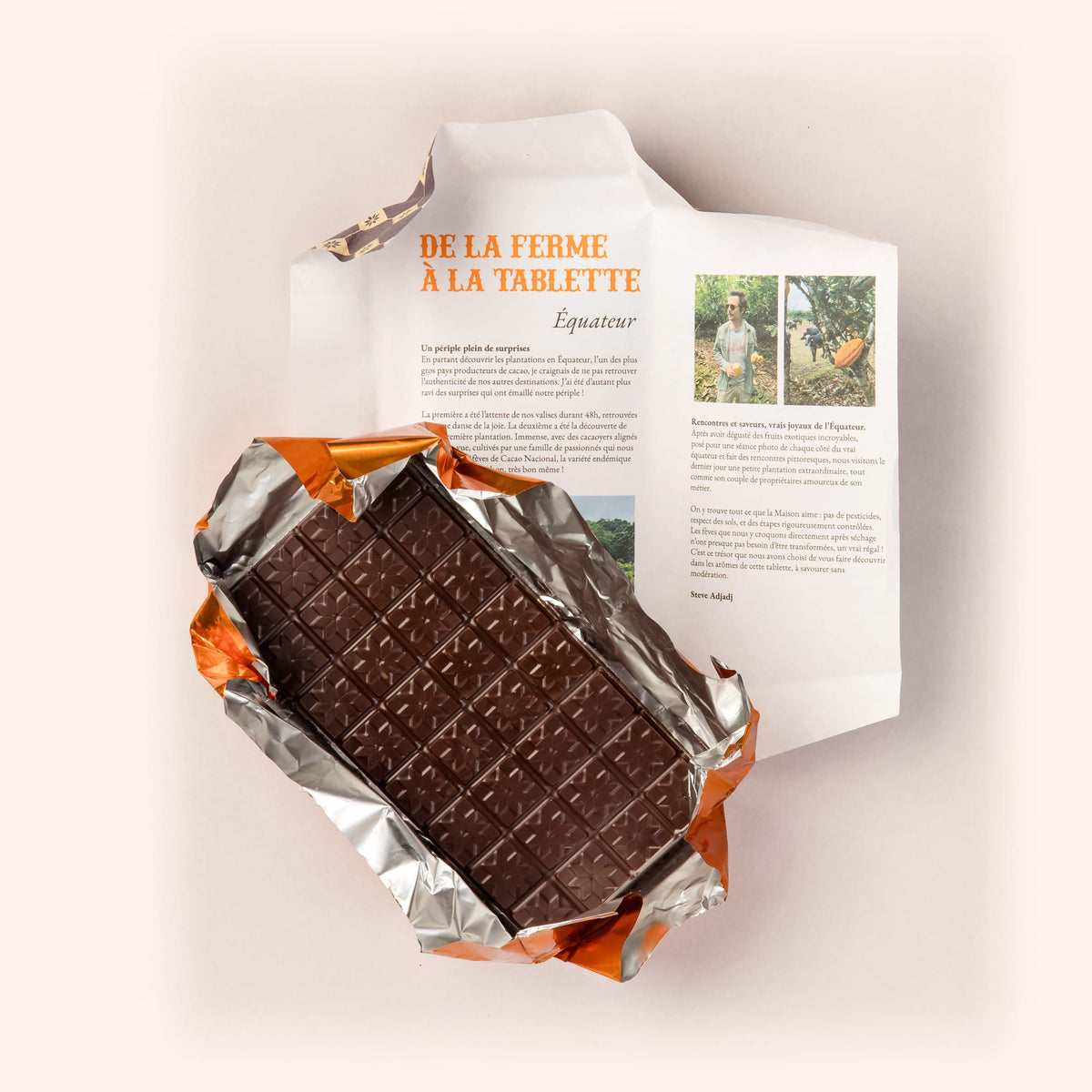 Tablette chocolat Équateur 70 %