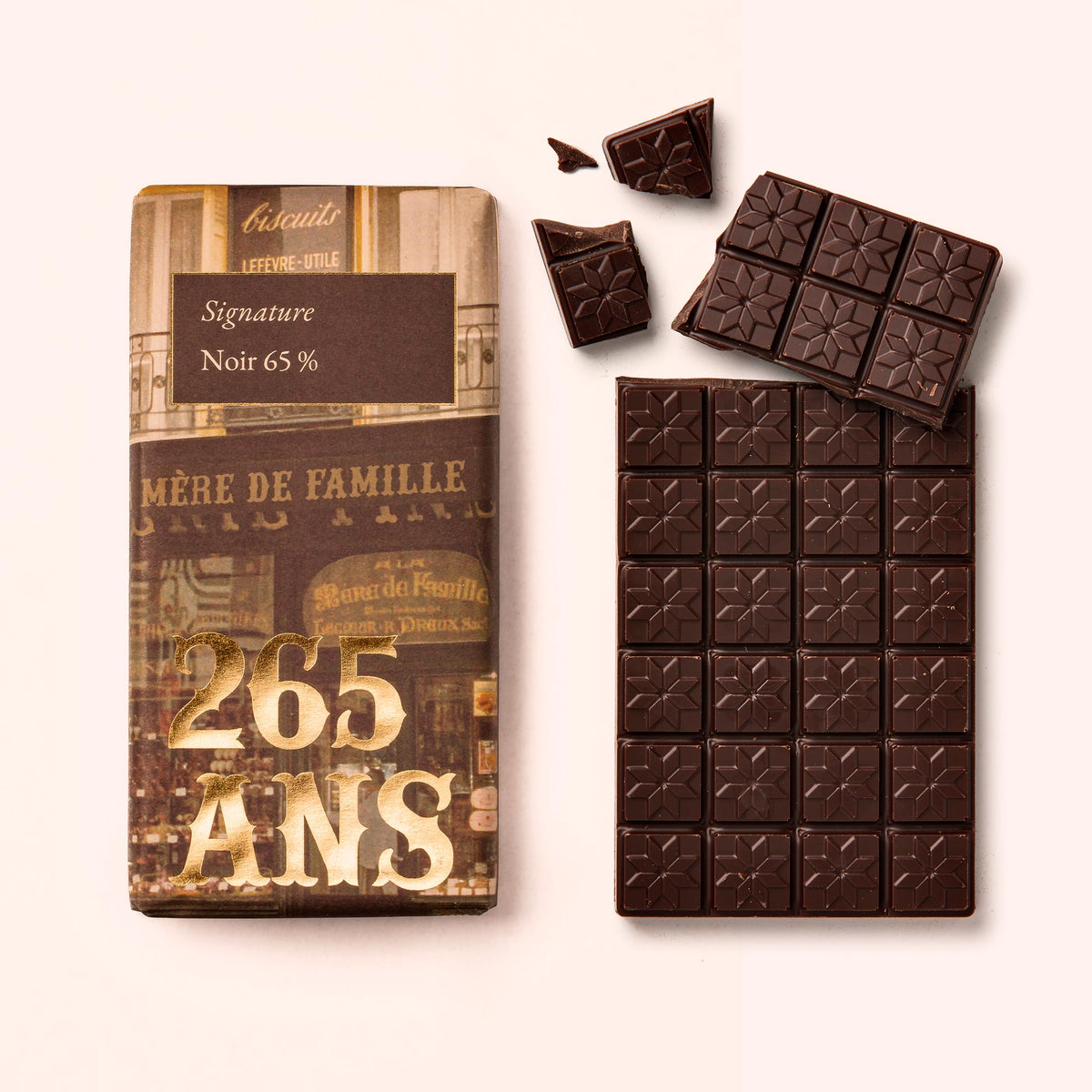 Tablette anniversaire - chocolat noir 65 %