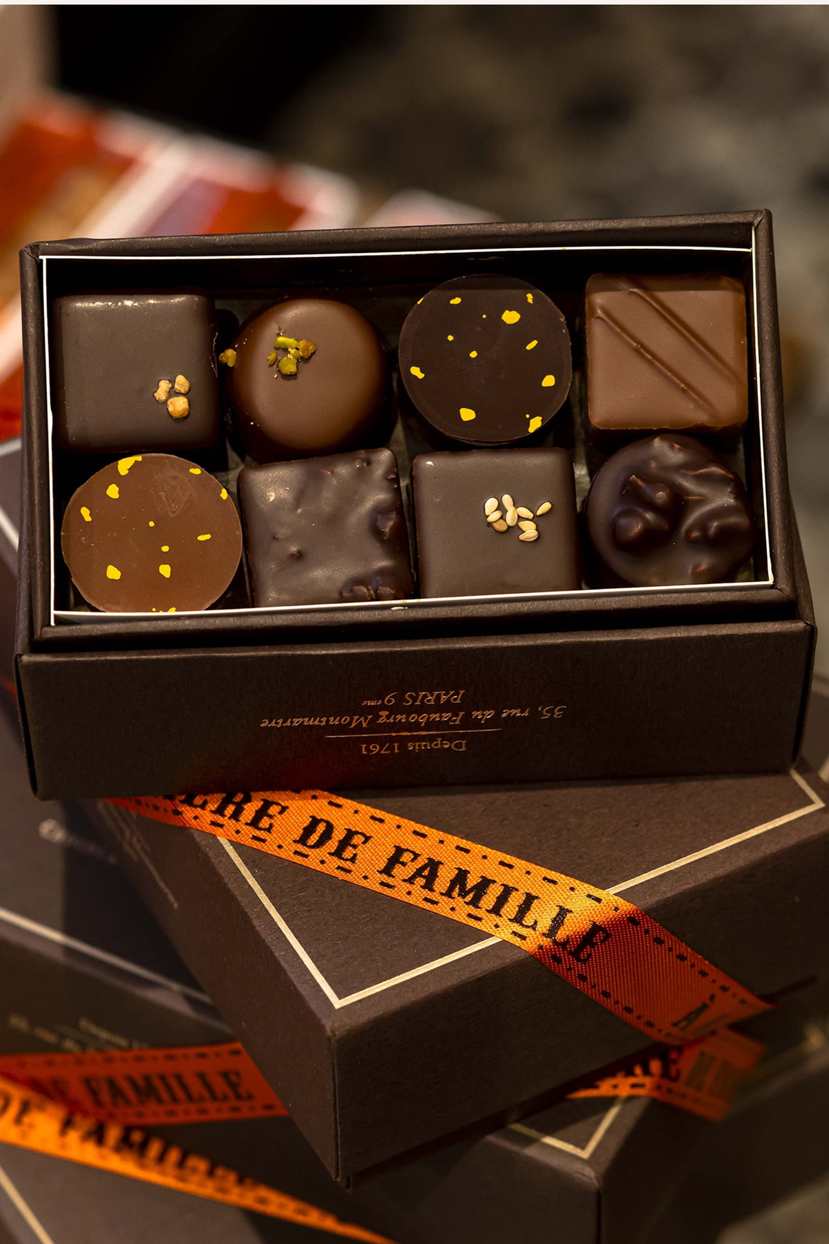 Coffret de chocolats assortis 130g