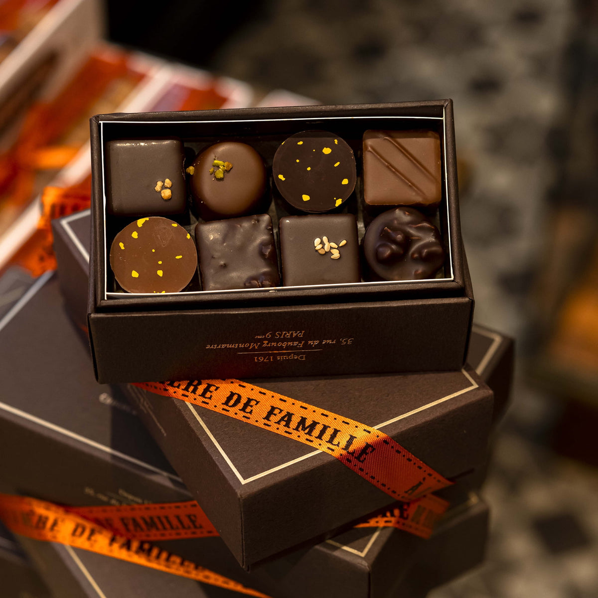 Coffret de chocolats assortis 130g