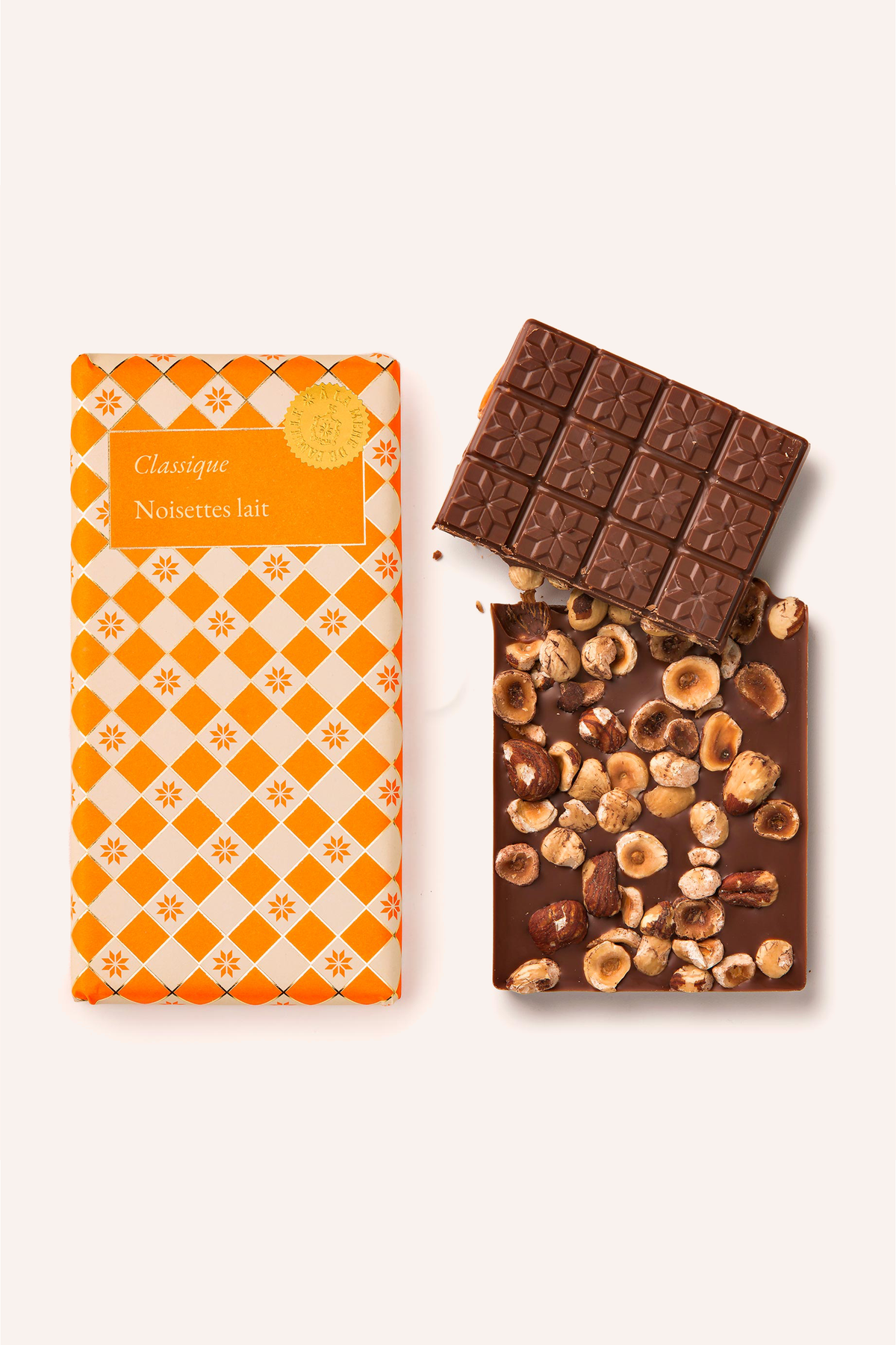 Tablette chocolat noisettes lait