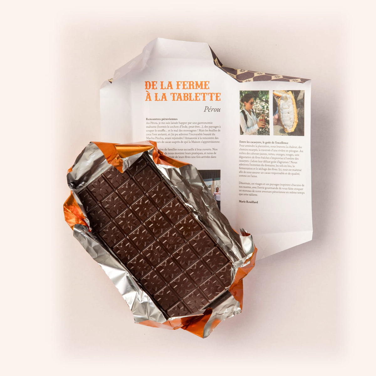 Tablette chocolat Pérou 75 %