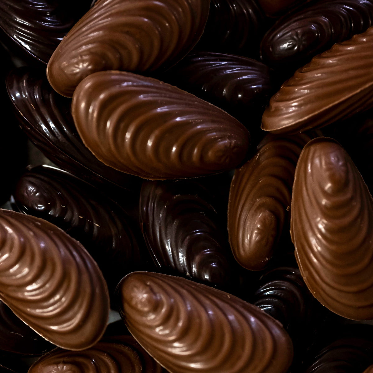 Sachet moules au praliné assorties